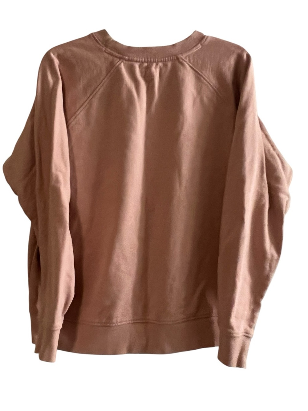 Pact Organic Cotton Raglan Crewneck Sweatshirt Dusty Rose - Picture 2 of 4